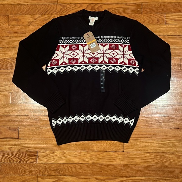 Dockers Black and Red Crewneck Sweater - Picture 1 of 2